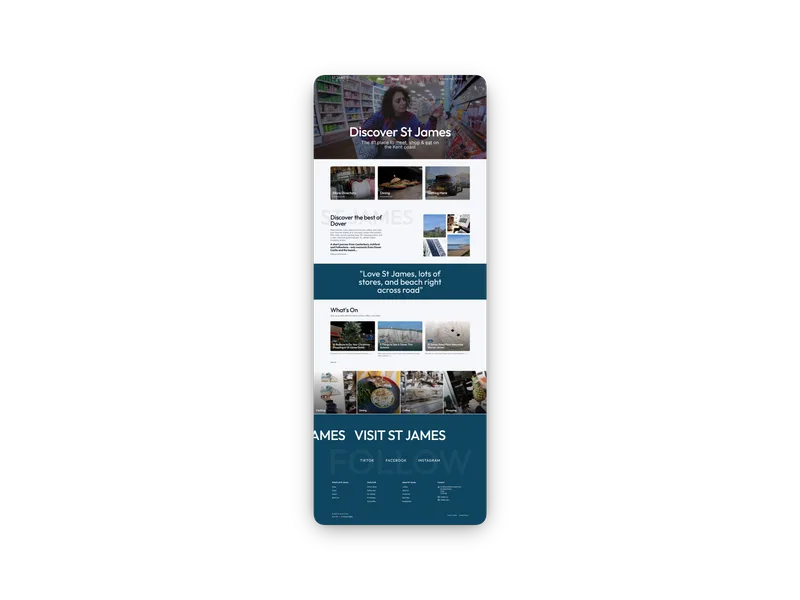 St James Dover website on mobile phones